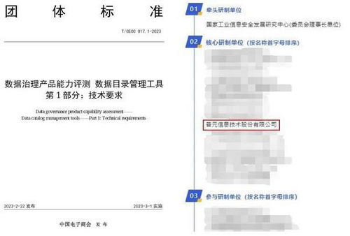 普元核心研制 | 數(shù)據(jù)要素發(fā)展工作委員會(huì)首個(gè)團(tuán)體標(biāo)準(zhǔn)正式發(fā)布，推動(dòng)數(shù)據(jù)處理服務(wù)規(guī)范化